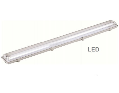 LED Armatuur 150cm inclusief dubbele LED TL - IP65 - 6000K LED Armatuur 150cm inclusief dubbele LED TL - IP65 - 6000K